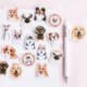 45db DIY aranyos kutya papír címke matrica dekoráció fotó ablum napló Scrapbooking