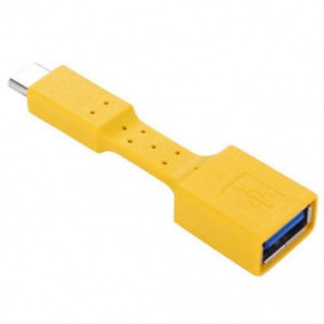 Sárga USB-C 3.1 C típusú férfi-USB 3.0 adapterkábel OTG Data Sync töltő töltése