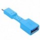 Kék USB-C 3.1 C típusú férfi-USB 3.0 adapterkábel OTG Data Sync töltő töltése