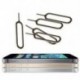 100db Rengeteg 100db SIM-kártya tálca ejektorkulcs-eltávolító pin kiadó eszköz az Apple iPhone készülékhez
