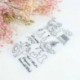 3 * Szilikon tiszta gumi bélyegek pecsét Scrapbooking Album kártya dekoráció napló Craft DIY