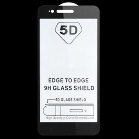 Fekete Xiaomi A1 számára 1x teljes borítású edzett üveg képernyővédő fólia Xiaomi Redmi 5A 4A 4 Mi6