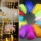 Piros 100PCS természetes liba tollak 8-12 cm hattyú Plume DIY karnevál dekoráció kézműves tétel