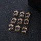 Fekete 10db 15 * 10mm 3D-s zománc ébresztőóra Charm medál karkötő ékszerek készítéséhez