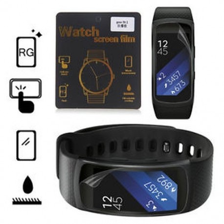 Samsung Gear Fit2 intelligens karkötő zenekar csuklópánt TPU képernyővédő fólia