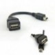 USB 2.0 A női és mikro B-hím átalakító OTG adapterkábel a GPS autós zenéhez