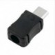 10db fekete mikro USB 5-pólusú csatlakozó csatlakozó port forrasztó dugó műanyag fedél