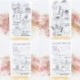 3 * Szilikon tiszta gumi bélyegzők pecsét Scrapbooking Album kártya napló dekoráció DIY kézműves