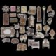 *B 60db / Lot Vintage autós növényi matricák Kawaii írószerek DIY Scrapbooking matricák