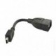 Micro USB 2.0 A női - B férfi konverter OTG adapterkábel a GPS autós zenéhez