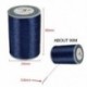 Kék Waxed Thread 0.8mm 90m poliészter kábel varrás varrással bőr kézműves karkötő