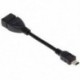 Új USB 2.0 A nő a Micro B férfi átalakítóhoz OTG adapterkábel a Samsung HTC készülékhez