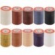 Fekete Waxed Thread 90m 0.8mm poliészter kábel varrás varrással bőr kézműves karkötő