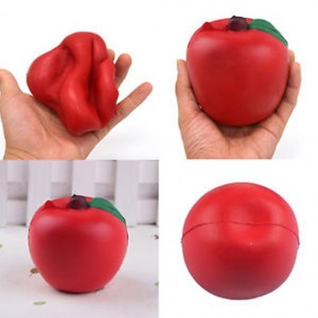 1PCS Apple Soft Squishy Slow Rising Charm Squeeze Kid Toys stresszcsökkentő szórakoztató játékgyűjtemény