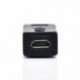 Fekete mikro USB női mini USB férfi adapter töltő átalakító adapter