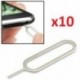 10 db 100Pcs SIM kártya tálca eltávolító kilökő gomb kulcsszerszám Apple iPhone XS Max XR készülékhez
