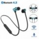 * 5 Szürke Bluetooth 4.2 sztereó vezeték nélküli fülhallgató mágneses fülbe helyezhető fülhallgató fülhallgató