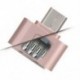 Ezüst Új Micro USB 2.0 női USB 3.1 típusú C típusú férfi átalakító USB-C OTG adapter