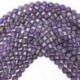 6 mm-es Természetes levendula ametiszt drágakő kerek laza gyöngyök 4mm 6mm 7mm 8mm 10mm 15,5 &quot