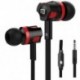 * 7 Fekete 3,5 mm w / Mic Super basszuszene fülhallgató fülhallgató fülhallgató fülhallgató fülhallgatóval