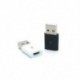 fehér 1db Micro USB-hím USB 2.0-ás férfi konverteradapter a mobil telefonhoz
