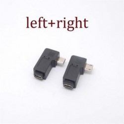 90 fokos bal és jobb szögű Micro USB B férfi és női csatlakozó adapter töltő 2db