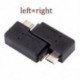 90 fokos bal és jobb szögű Micro USB B férfi és női csatlakozó adapter töltő 2db