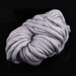 szürke Hot DIY Chunky gyapjú fonal Super Soft Bulky kar Kötés gyapjú Roving horgolás