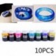 10 palack 10g epoxi UV gyanta festék színezék DIY gyanta pigment vegyes színű kézműves