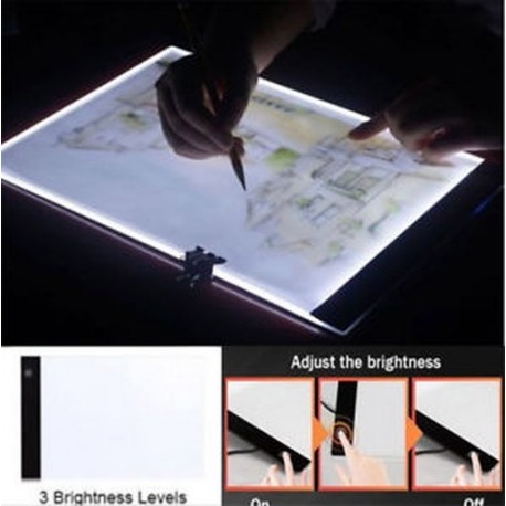 Új LED-es nyomkövető fénydoboz tetoválás A4-es rajzmásolópapír-táblázatos stencil kijelző