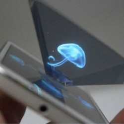 3D hologram piramis kijelző projektor videó Smart Cell Phone Universal