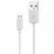 fehér 1M Micro USB adatszinkron töltő töltő kábel kábel Samsung HTC Android telefonhoz
