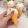 Lágy fehér fagylalt Squishy Squeeze szórakoztató játékok Ajándék lassú emelkedő stresszoldó