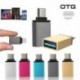Fekete USB 3.0 női USB-hez 3.1 C típusú férfi átalakító USB-C OTG adapter átalakító Új