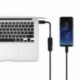 Fekete OTG kábeles adapter USB 3.1 C-típusú férfi USB 3.0 A női átalakító kábel