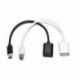 Fekete OTG kábeles adapter USB 3.1 C-típusú férfi USB 3.0 A női átalakító kábel
