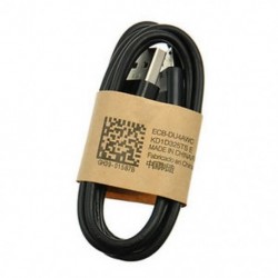 Fekete 1M Micro USB töltő szinkronizálási adatkábel Samsung Galaxy S3 S4 HTC Android telefonhoz