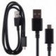 Fekete 1M Micro USB töltő szinkronizálási adatkábel Samsung Galaxy S3 S4 HTC Android telefonhoz