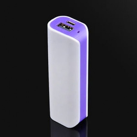 Lila 5000mah alumínium külső USB tápegység akkumulátor töltő doboz mobiltelefon