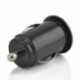 Fekete 2 portos kettős USB Mini Bullet autós töltő adapter Samsung S6 iPhone 6 6S Plus készülékhez