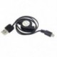 Fekete Micro USB 2.0 visszahúzható adatszinkron töltő kábel kábel a Samsung HTC Android számára