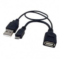 Micro Male - Micro USB fogadó OTG egy női tápkábel Samsung Galaxy Tablethez