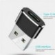 Fekete USB 3.0 (A-típusú) Férfi USB3.1-hez (C-típusú) Női átalakító adapter csatlakozó 1db