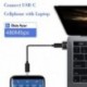 Fekete USB 3.0 (A-típusú) Férfi USB3.1-hez (C-típusú) Női átalakító adapter csatlakozó 1db