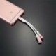 * 2 Rose Gold USB-C-tól 3,5 mm-ig és töltő 2 in1 fejhallgató audio jack töltőkábel adapter
