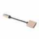 * 2 Rose Gold USB-C-tól 3,5 mm-ig és töltő 2 in1 fejhallgató audio jack töltőkábel adapter