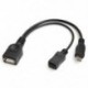 Micro USB Host OTG A nőstény Micro Micro tápkábel Samsung Galaxy Tablethez