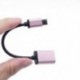 Arany Fém USB C 3.1 C típusú férfi-USB női OTG adatszinkronizáló kábel adapter
