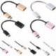 Fekete Fém USB C 3.1 C típusú férfi-USB női OTG szinkron adatátalakító adapterkábel