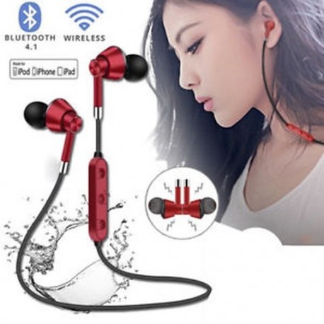 * 5 Vörös Vezeték nélküli Bluetooth 4.2 fülhallgató fülhallgató fülhallgató fülhallgató fülhallgató